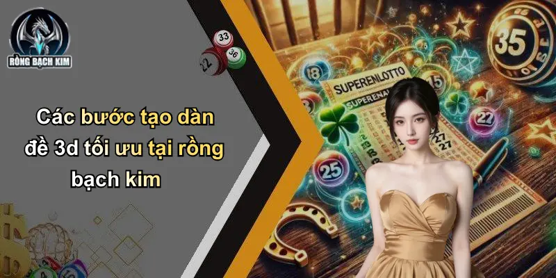 Các bước tạo dàn đề 3d tối ưu tại rồng bạch kim