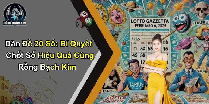 Dàn Đề 20 Số: Bí Quyết Chốt Số Hiệu Quả Cùng Rồng Bạch Kim